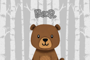 Bear Nursery Art, Woodland Animal Illustrations