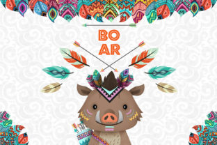 Boar Nursery Art, Woodland Animal Illustrations