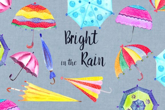 Bright in the Rain Clip Art Set Review: A Practical Illustration for Digital Sellers