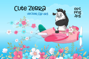 Cute Zebra Embroidery Design