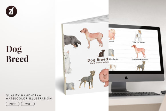 Dog Breed Set9: A Versatile Illustration Asset for Creative Projects