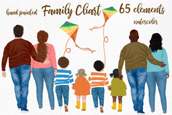 Fall Plus Size Family Fall Landscape Illustrations
