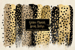 Golden Cheetah Brush Strokes