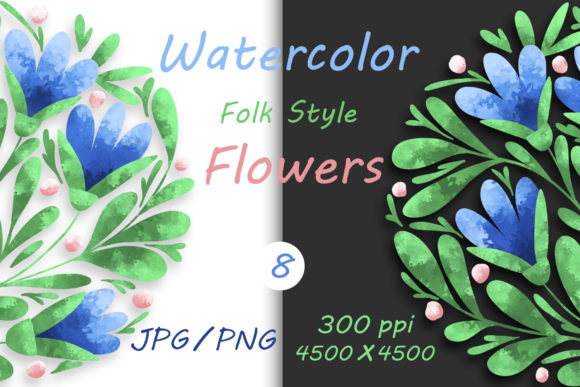 Hand-Drawn Folk Flowers for Authentic Branding and Packaging