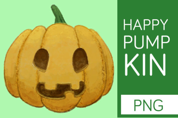 Happy Pumpkin - Halloween Clipart