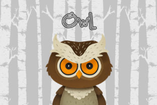 Owl Nursery Art Woodland Animal Illustrations