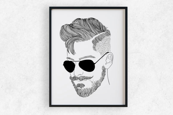 Wall Art Modern Man Fashion Illustrations