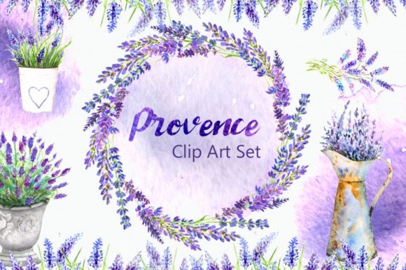 Watarcolor Provence Clip Art Set: A Designer’s Perspective